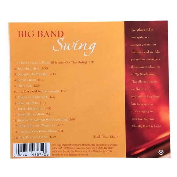 Big Band Swing CD Musical Reflections  Various Artists 37552cd - Picture 2 of 2